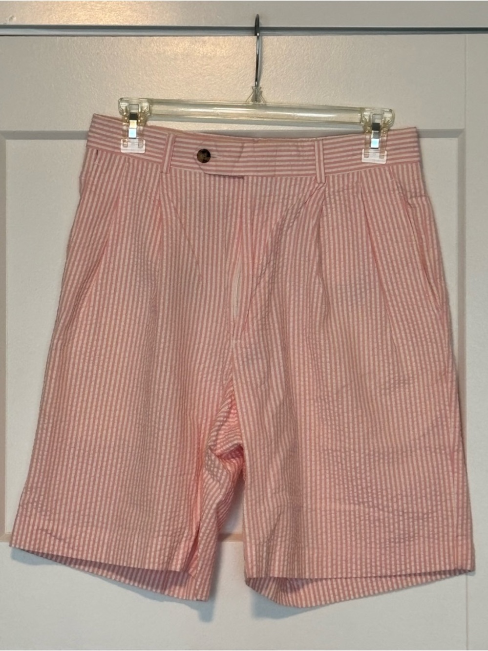 Berle Pink Seersucker Shorts